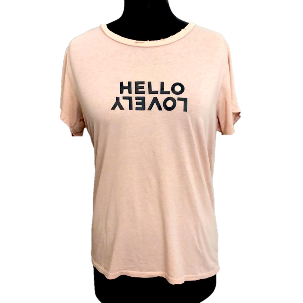 Distressed Pink All Things Fabulous T-shirt, Size Medium